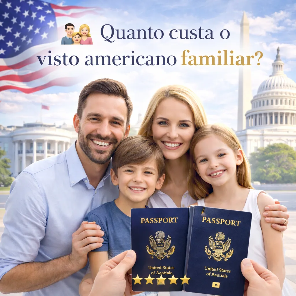 Imagem ilustrativa para o artigo Quanto custa o visto americano familiar? da Now Vistos